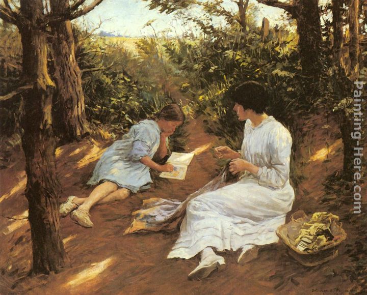 Amongst the Pines painting - Stanhope Alexander Forbes Amongst the Pines art painting